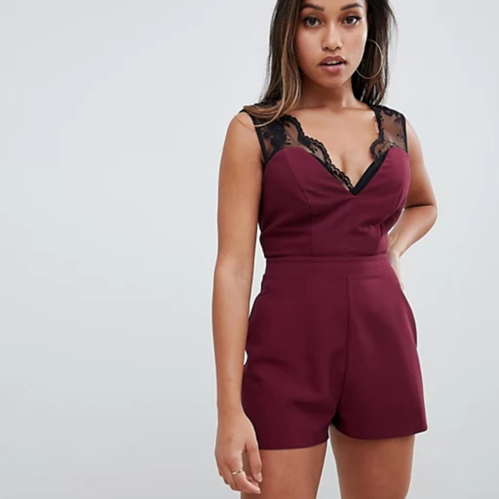 ASOS romper with lace straps